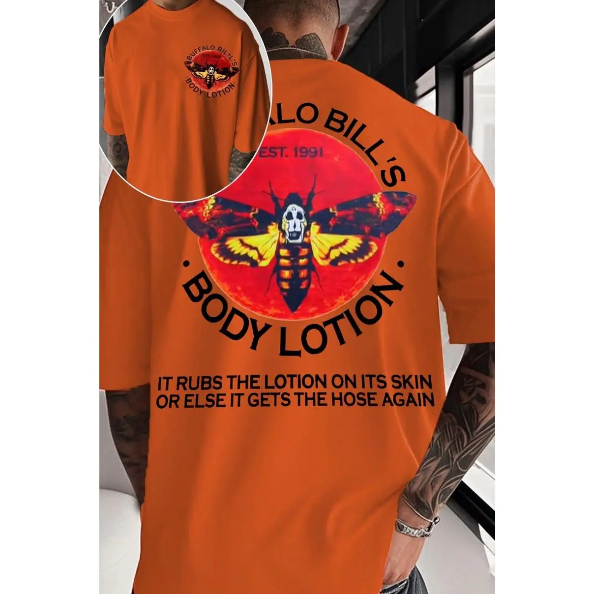 The Silence of the Lambs Movie Shirt, Graphic Tee Tops Underwear Crewneck Menswear T Shirt Streetwear