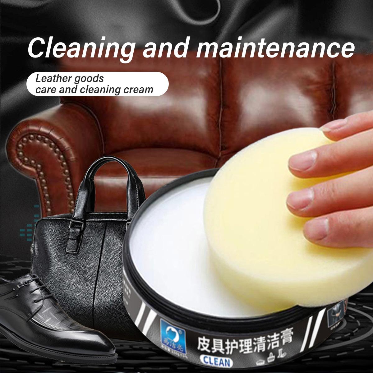 Multi-Functional Leather Cleaner & Conditioner, Deep Clean Nourish Protect for Sofa Shoes Bags Car Seats