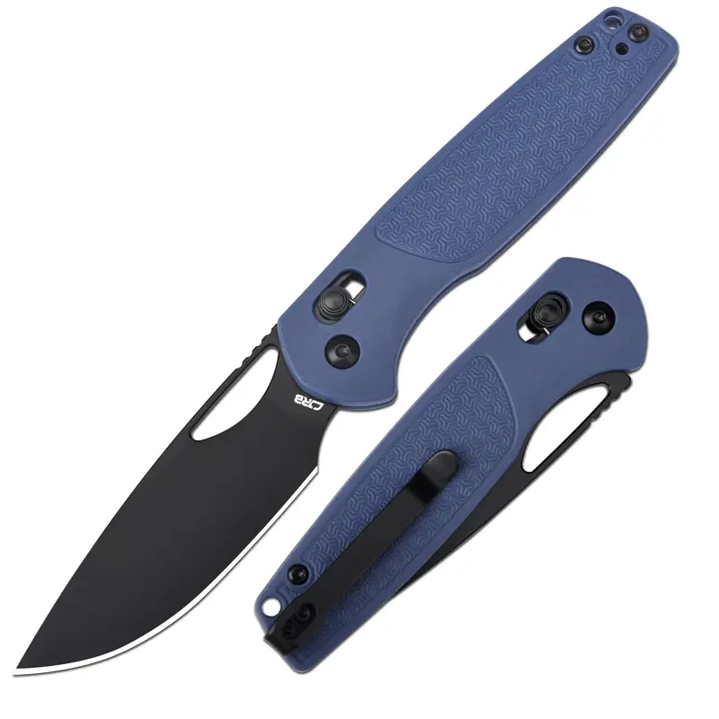 CJRB Acacia Outdoor EDC Knife - 3.21in AR-RPM9 Steel Blade, Crossbar Lock, FRN Handle, Pocket Clip, Ceramic Pivot, 4.21" Closed Carry Tool for Camping, Fishing, Adults (Father's Day Gift)