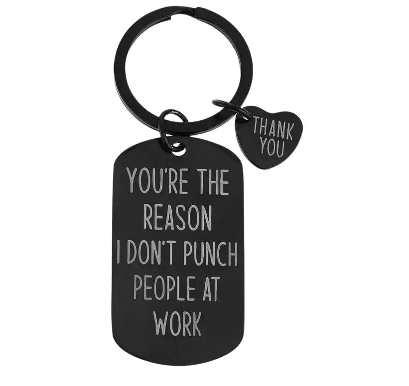 Funny Coworker Gifts for Women Men, Gift for Best Friend, Friendship Keychain, Appreciation Gifts for Coworker Clear