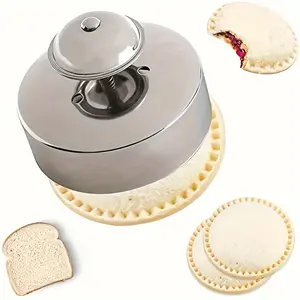 Sandwich Cutter And Sealer, Stainless Steel Sandwich Mold, Round Cookie Mold, Bread Mold, For Breakfast Making, Baking Tools, Kitchen Gadgets, Kitchen Stuff, Restaurant Kitchen Accessories