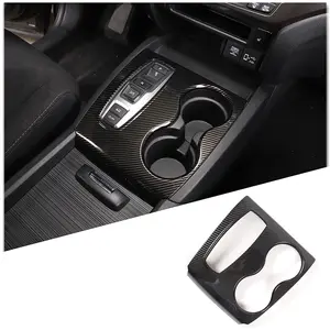 1-piece ABS carbon fiber textured car gear shift cup holder for 2016-2022 Honda Pilot/ridgeline/passport models