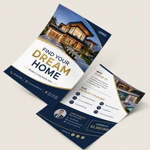 Flyers – 8.5" x 5.5" – 100lb Gloss Book with AQ Coating Full Color Printing for Business Promotions Events and Parties, artwork not included