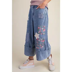 Easel Patchwork Jeans