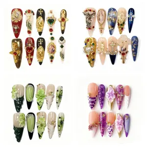 SOLO  |  MEDIUM | Collection [1.3inch/10PCS] Reusable, Handmade PRESS ON  Nails Acrylic high quality nails