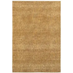 HomeRoots 510277 8 x 10 ft. Gold Rust Brown Ivory Purple & Lavender Power Loom Stain Resistant Rectangle Area Rug