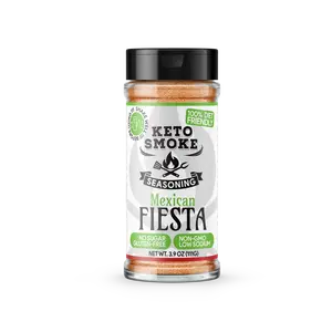 Keto Smoke Mexican Fiesta – All Purpose Zesty Seasoning, 3.9 oz Bottle | Diet Friendly, Sugar-Free, Gluten-Free, Low Sodium, Non-GMO