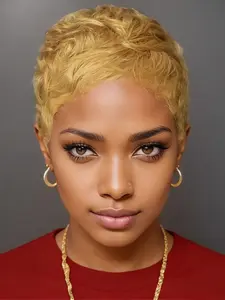 Short Wigs for Women Pixie Cut Human Hair Wigs Short Layered Pixie Wig With Bangs for Daily Use