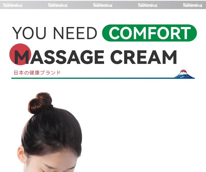 Tummiva Comfort Massage Cream for Digestive Wellness - Plant-Based 30g Natural Herbal Relief for Stomach Pain Bloating Diarrhea & Bowel Noises