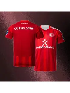 Summer Training Exercise T Shirt Men Women Clothing Fortuna Dusseldorf Football Jersey Breathable Quick Oversized  Beach surfing