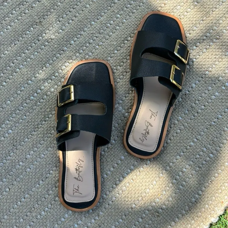 Estela- Women’s Nicaraguan Leather Flat Sandals