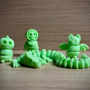 Skeleton Dragon Fidget Toy Bundle - Glow in the Dark 3D Printed