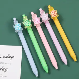 Cute Little Turtle Design Gel Pens, Funny Teacher Pens, Set of 6/12 Pcs, Ideal for Students & Office Use, Perfect for Daily Writing & Note-Taking