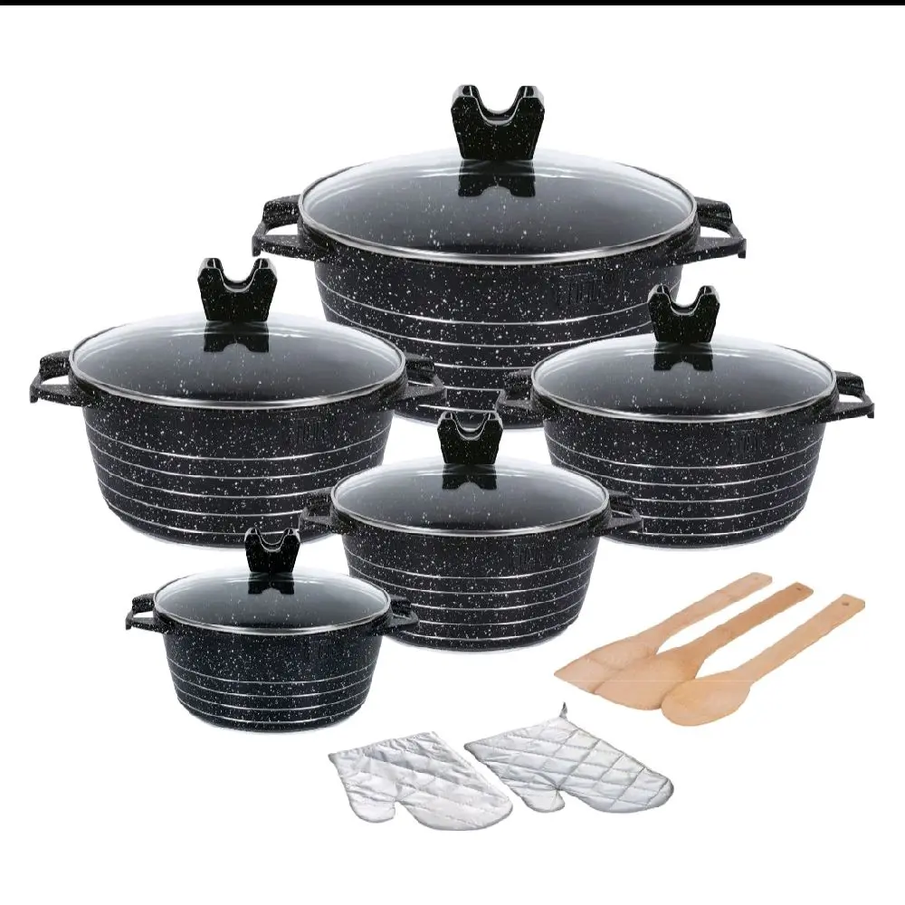 Cookware Pots - Kitchenware Set for Home 15 pcs set Cooking Cookware Pots - Kitchenware Set for Home 15 pcs set Cooking