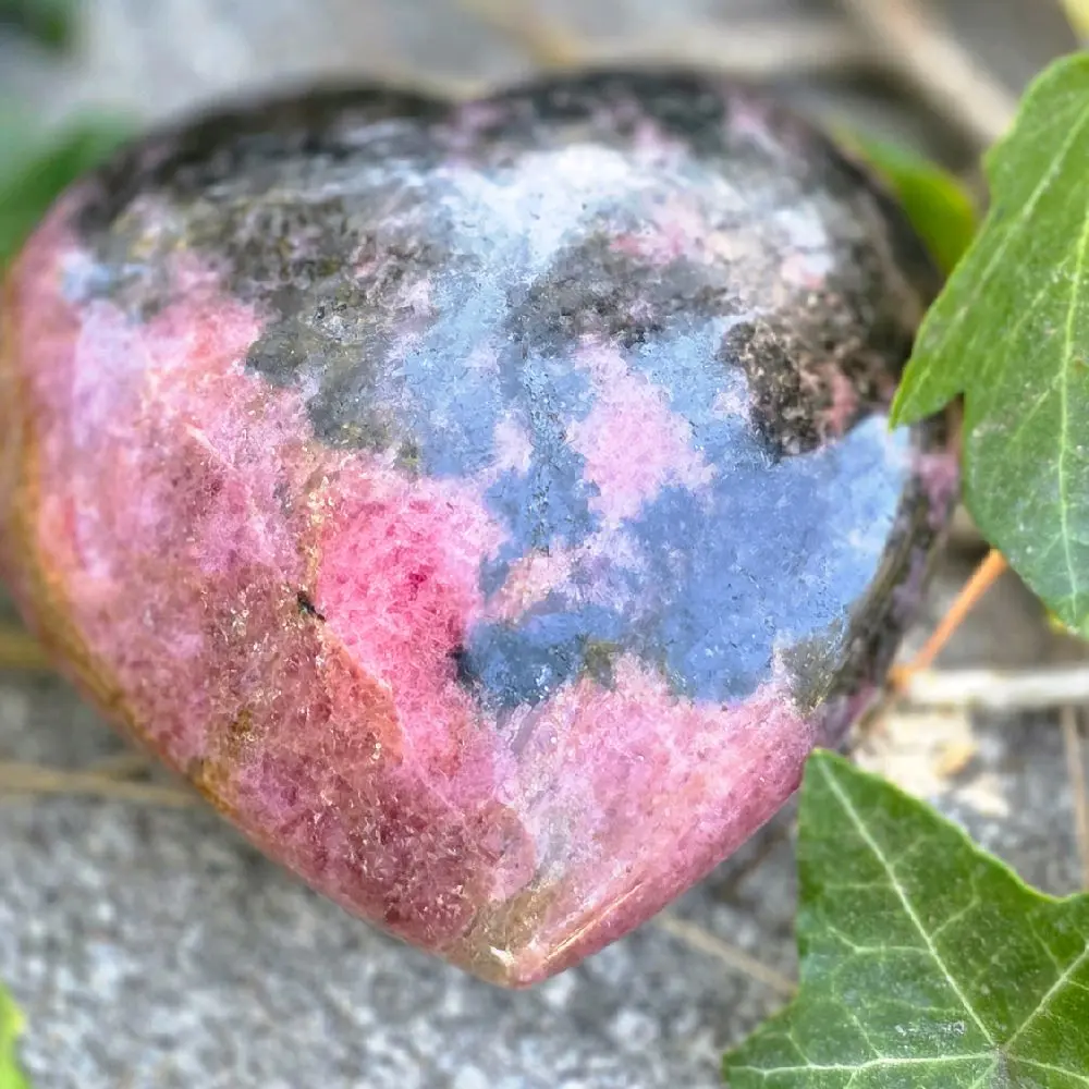 Rhodonite Polished Tumbled Stones, Natural Crystal for Meditation & Energy Healing