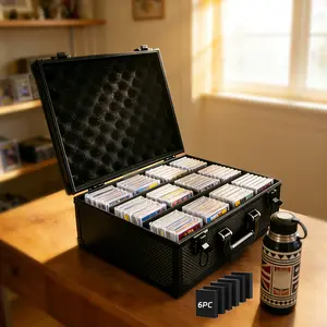 Trading Card Storage Box: 3500 Card Capacity Sports Card Storage Case for Large Card Collections Home Study Collectors - Guard Your Collection's Value & Pride of Curation