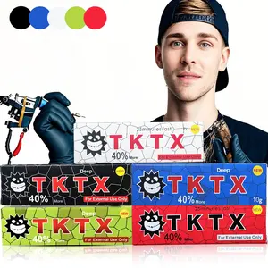 Five-color(5pcs)T-K-T-X tattoo relief creambelieves that tattoo puncture pain reliefrepair skin care relief cream