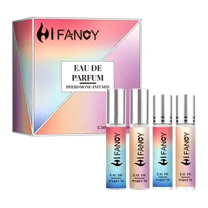 Hi Fancy Perfume, Vanilla, Gourmet, Fruity, Floral - Unisex Long, Lasting Perfume, 3.4 fl oz*4 / 10 ml*4