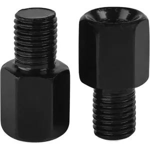 Motorcycle Mirror Mount Adapter For Rearview Mirrors, Height adjustment Screw, Thread diameter Converter 8mm RH to 10mm RH(2Pcs)