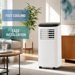 Ice-Cold 8000 BTU Portable Air Conditioner - 5-Min Tool-Free Setup, Ultra Quiet 3-in-1 AC Unit with Remote, Best Electric Bill Saver for Bedroom & Office
