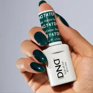 DND 747 Aurora Green Gel and Lacquer Duo nail care nail art