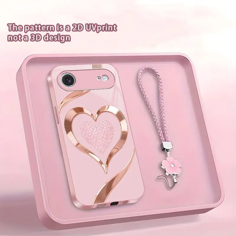 Suitable for [iPhone 17 Air ] Women's new phone case,Stylish, premium-look heart pattern; full-coverage camera protection that fits the phone perfectly; available in a variety of colors !YM99