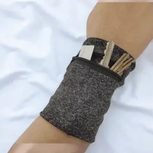 Lightweight Running Wrist Pouch Wristband with Zipper Secure Storage for Keys Cash Cards Comfortable Breathable Sports Fitness Cycling Outdoor Travel Essential Fashionable Multi-Purpose Unisex Durable Waterproof Sweatproof