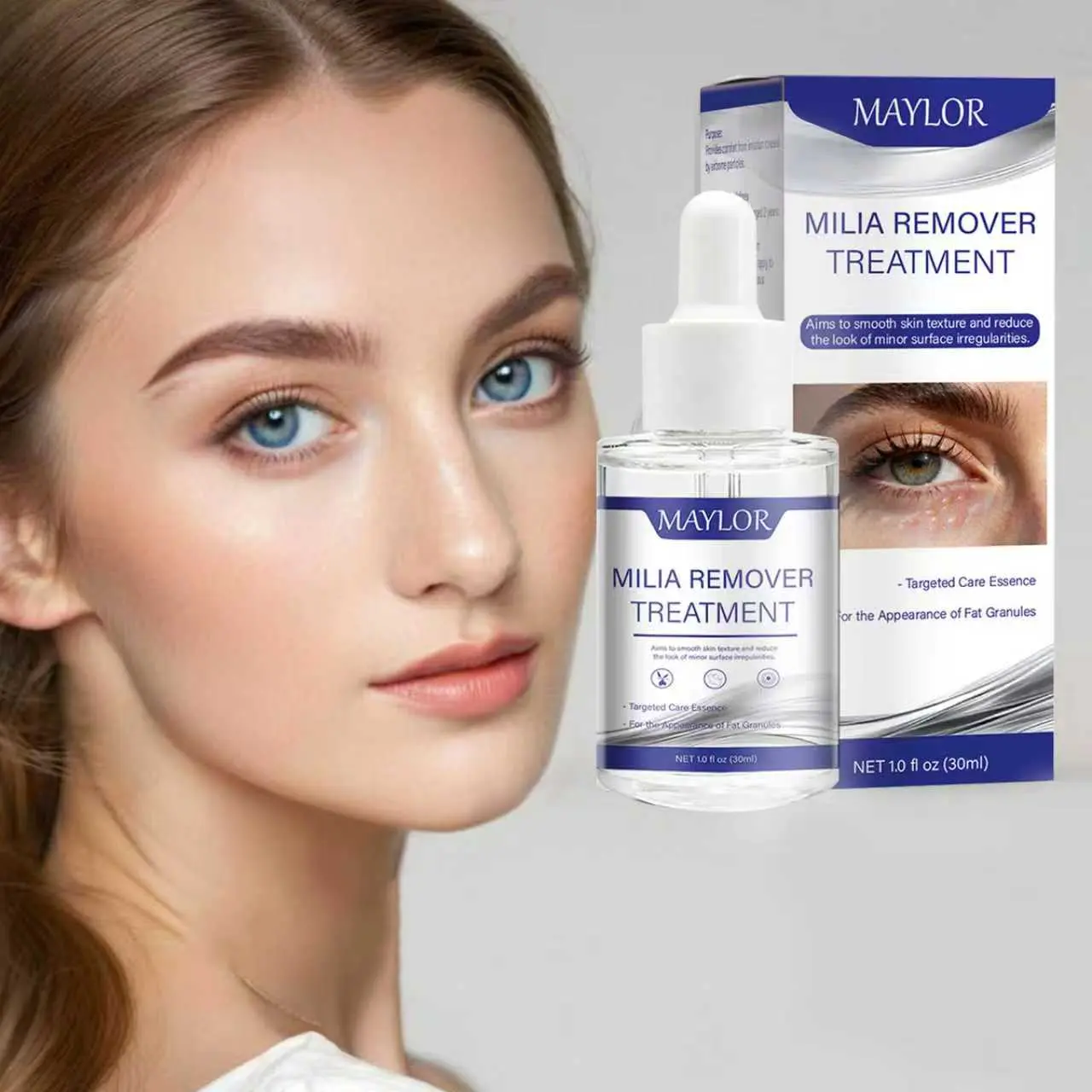Milia Remover, Smoothing Hydrating Liquid in a Bottle to Reduce Bumps and Refine Skin Texture Around the Eyes
