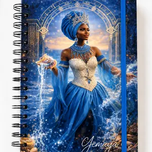 Yemaya Spiritual Journal A5 – Handmade Personalized Notebook