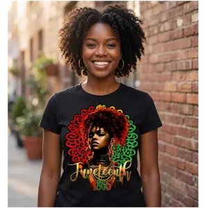 Juneteenth DTF Heat Transfer 10inch - Ready-to-Press Graphic for T-Shirts, DIY Crafts (Specialty DIY Printmaking Supply)