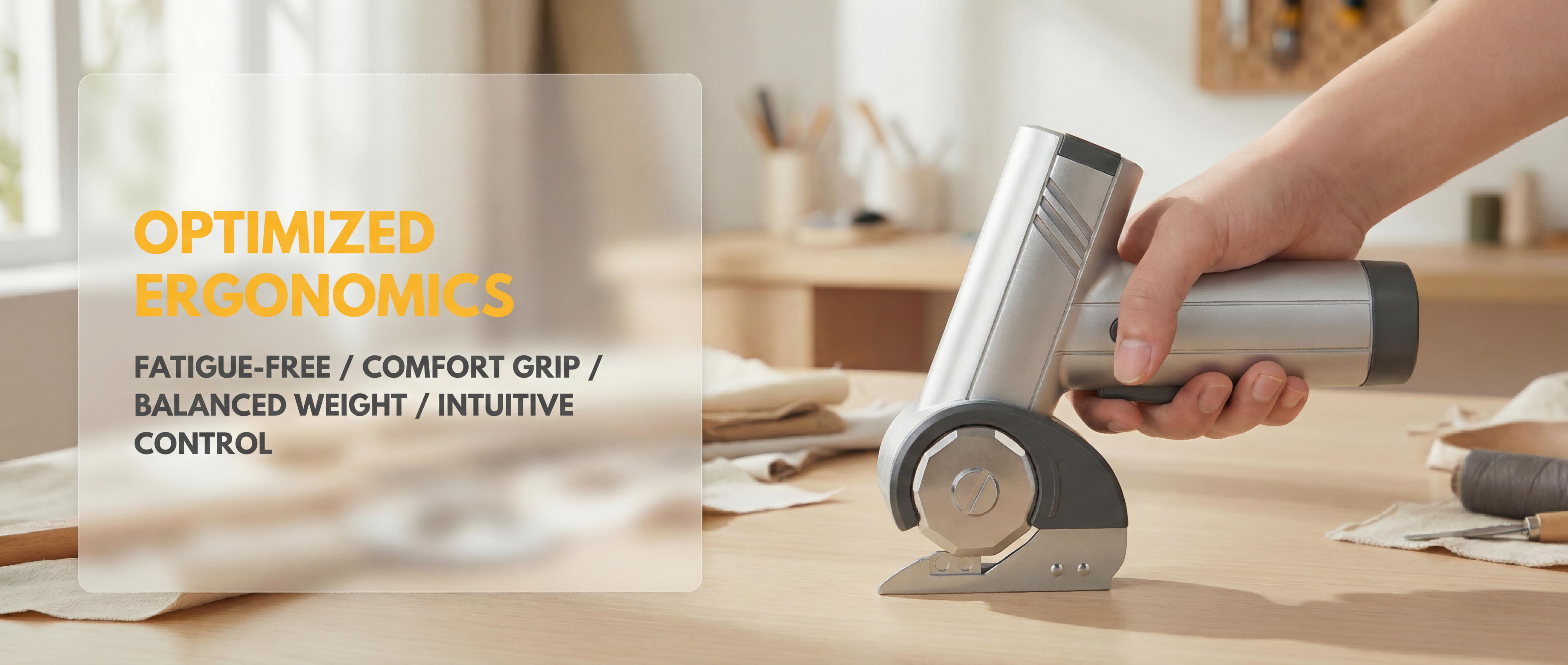 2026 Upgraded 4.2V Cordless Cutting Tool, Cardboard Cutter With LED Display, Silver, 2 Tungsten Steel Blades, Suitable For Cutting Cardboard, Leather, Fabric, Carpet