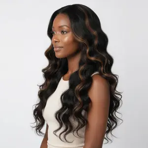 Glueless HD Lace Front Wigs Human Hair Pre Plucked Caramel Highlights Deep Wave Wig for Black Women Mocha Brown Water Curly Bob Wear and Go No Glue