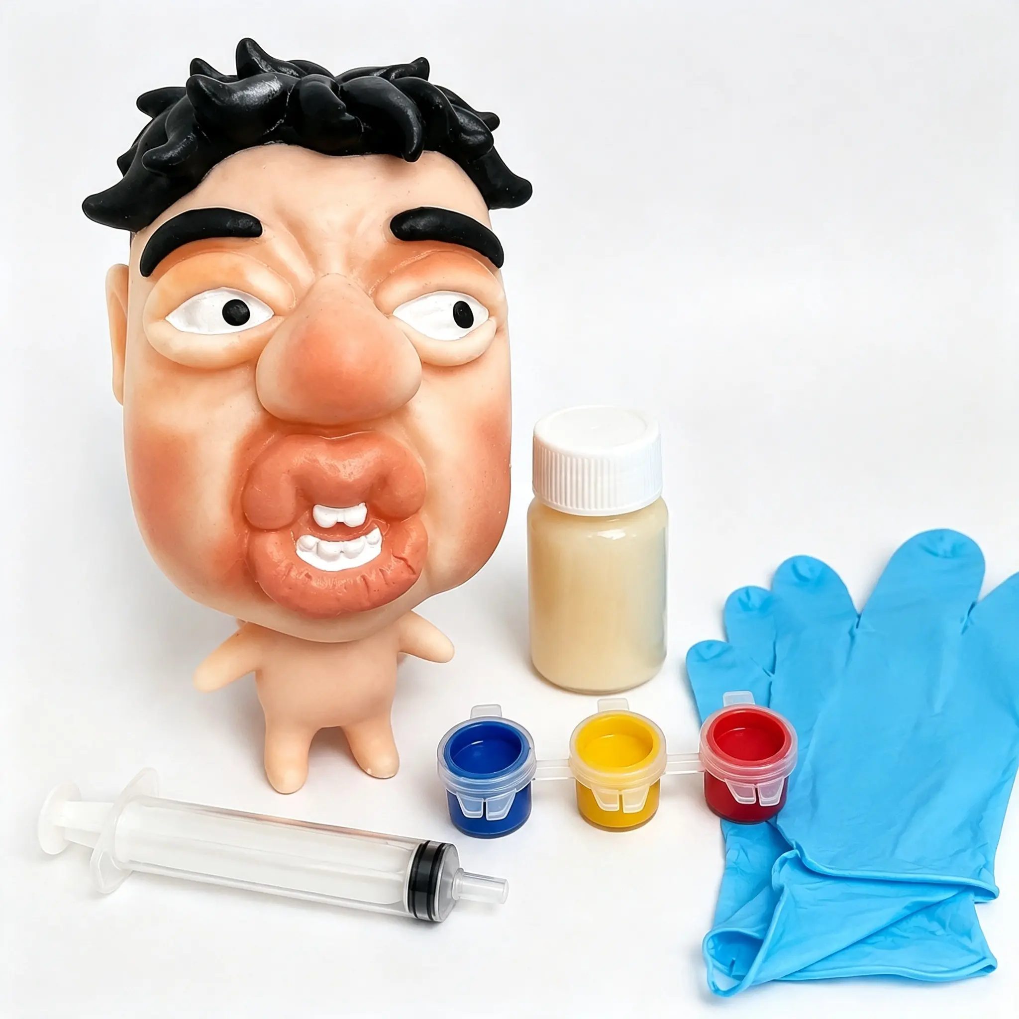 DIY Pimple Popping Toy Ultra-squishy Silicone Model with Textured Surface Non-Toxic Red Dye Durable Tool for Fidgeters and DIY Lovers Perfect for Halloween and Christmas Gifts