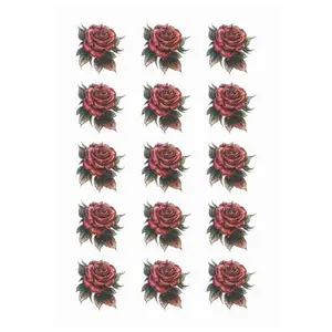 Custom Temporary Tattoos 15 Pcs Per Sheet, Personalized Face Tattoo Stickers for Bachelorette Party, Birthday, Wedding, Funny Custom Photo Body Art