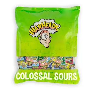 Wally's Exclusive Sour Mix - Warheads Sour Candy Bulk Mix of Colossal Sours and Extreme Sour Hard Candy - Intense Fruity, Sweet and Sour Flavors. - Parties, Gifts, Holidays - 3 lb Bag