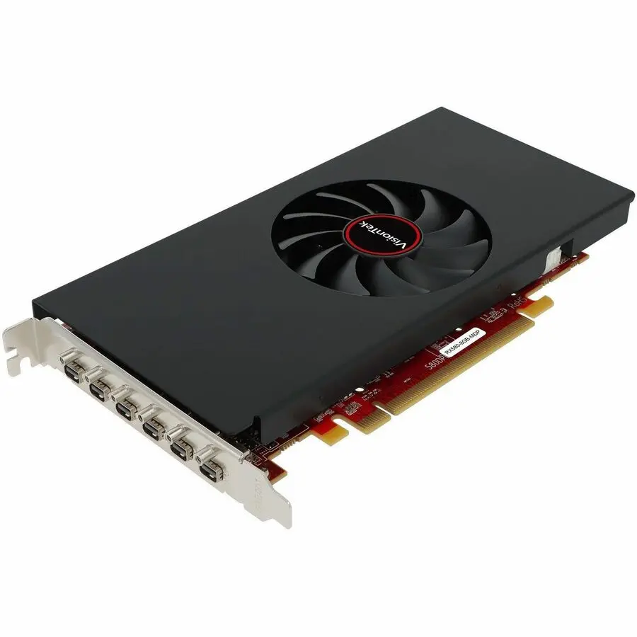 VisionTek AMD Radeon RX 580 Graphic Card 8 GB GDDR5 3840 x 2160 1.24 GHz Core 256 bit Bus Width PCI Express 3.0 x16 DisplayPort 6 x Mini DisplayPort Mini DisplayPort Fan Cooler 3 Year Warranty 901790