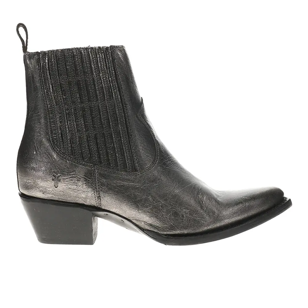 Frye Womens Sacha Pointed Toe Chelsea Casual Boots Ankle Low Heel 1-2" - Black