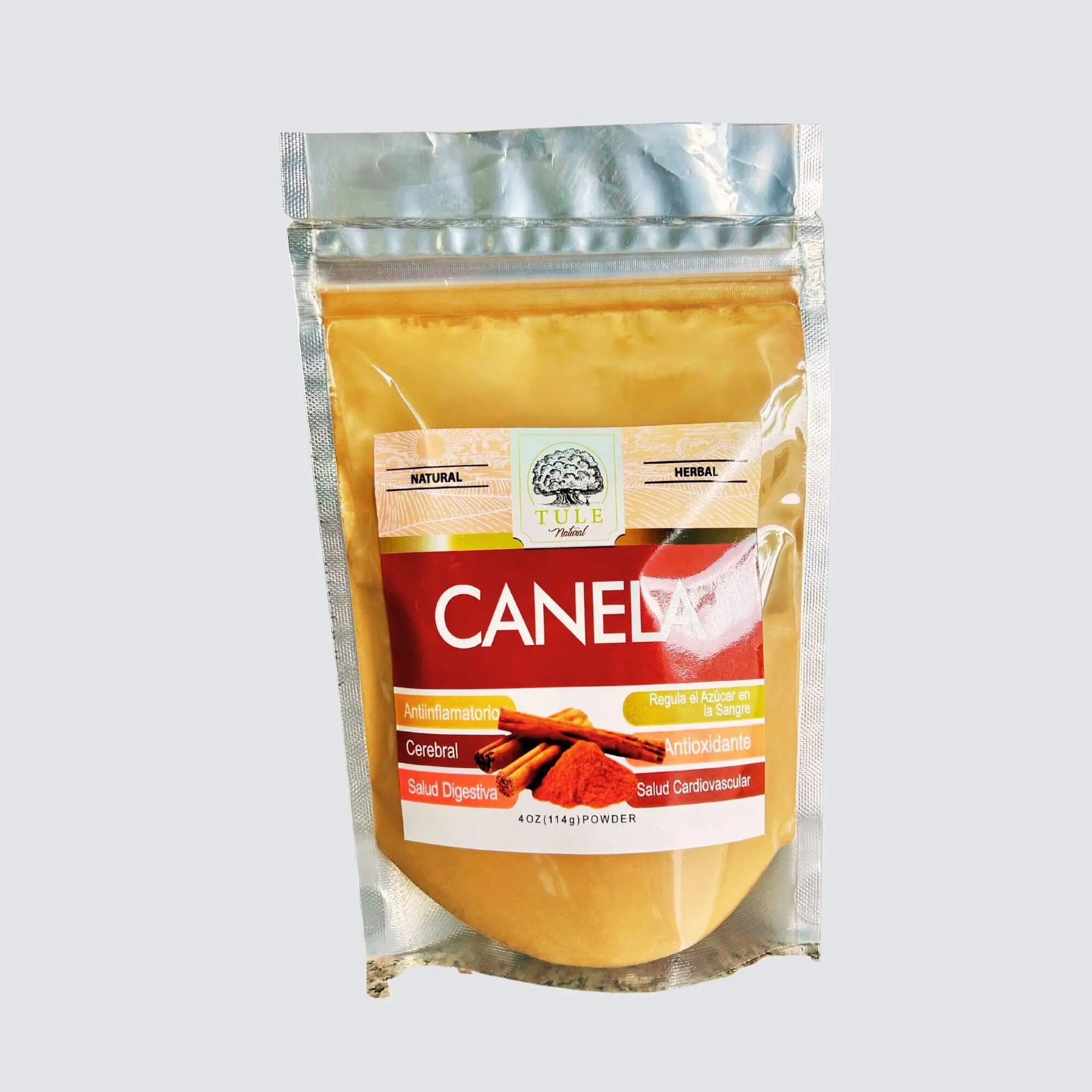 Tule Natural Cinnamon (Canela) Powder 4 oz Bag
