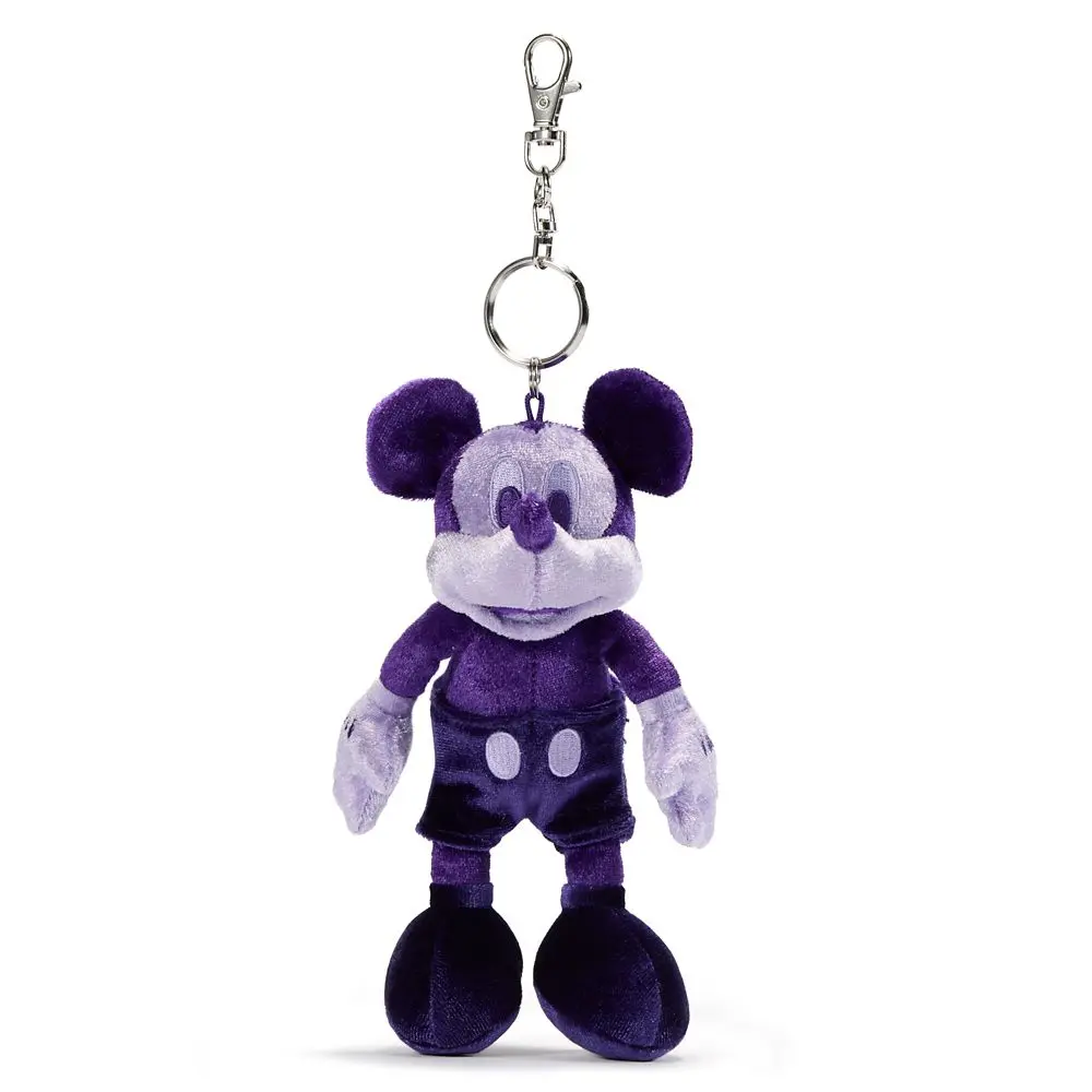 Disney Store Mickey Mouse Plush Keychain Bag Charm – Purple – 7 1/4'' – Exclusive – D23: The Ultimate Disney Fan Event