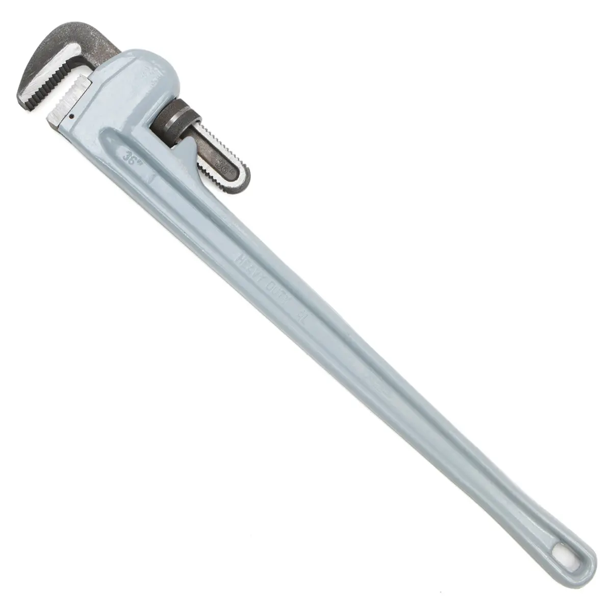 Stark USA 36 in Straight Heavy-Duty Aluminum Plumbing Pipe Wrench, Adjustable Jaw Wrench for Gas Tank Repair & Heavy-Duty Pipe Work