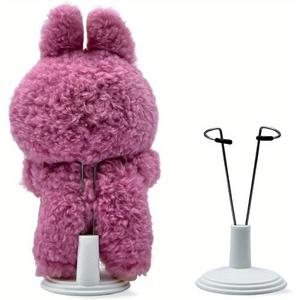 3-pack labubu doll display stands, stylish collection & display for dolls, perfect doll stand set for fashion enthusiasts crochet doll, handmade crafts