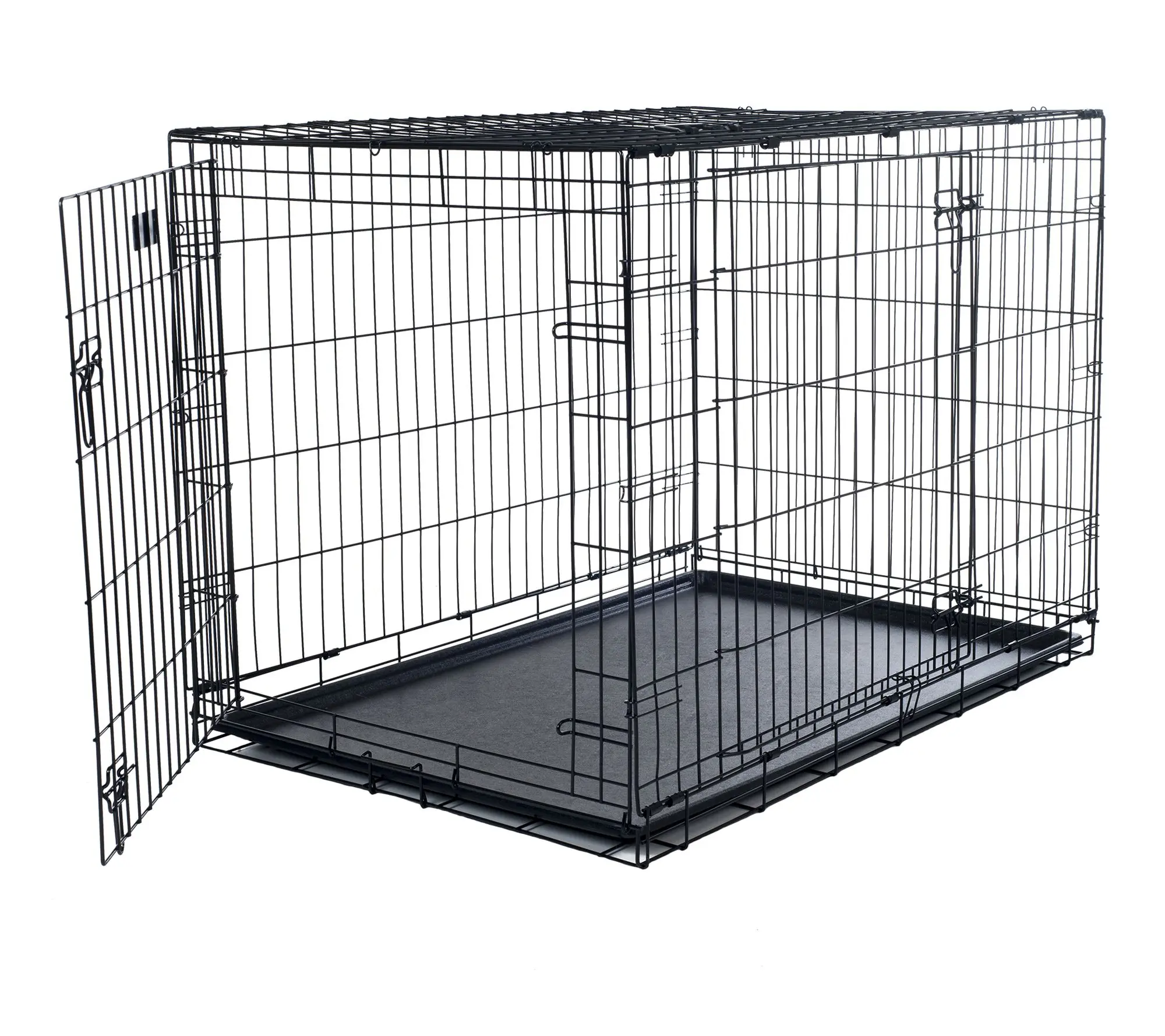 Petmaker 36" Dog Crate Double Door Foldable Pet Kennel