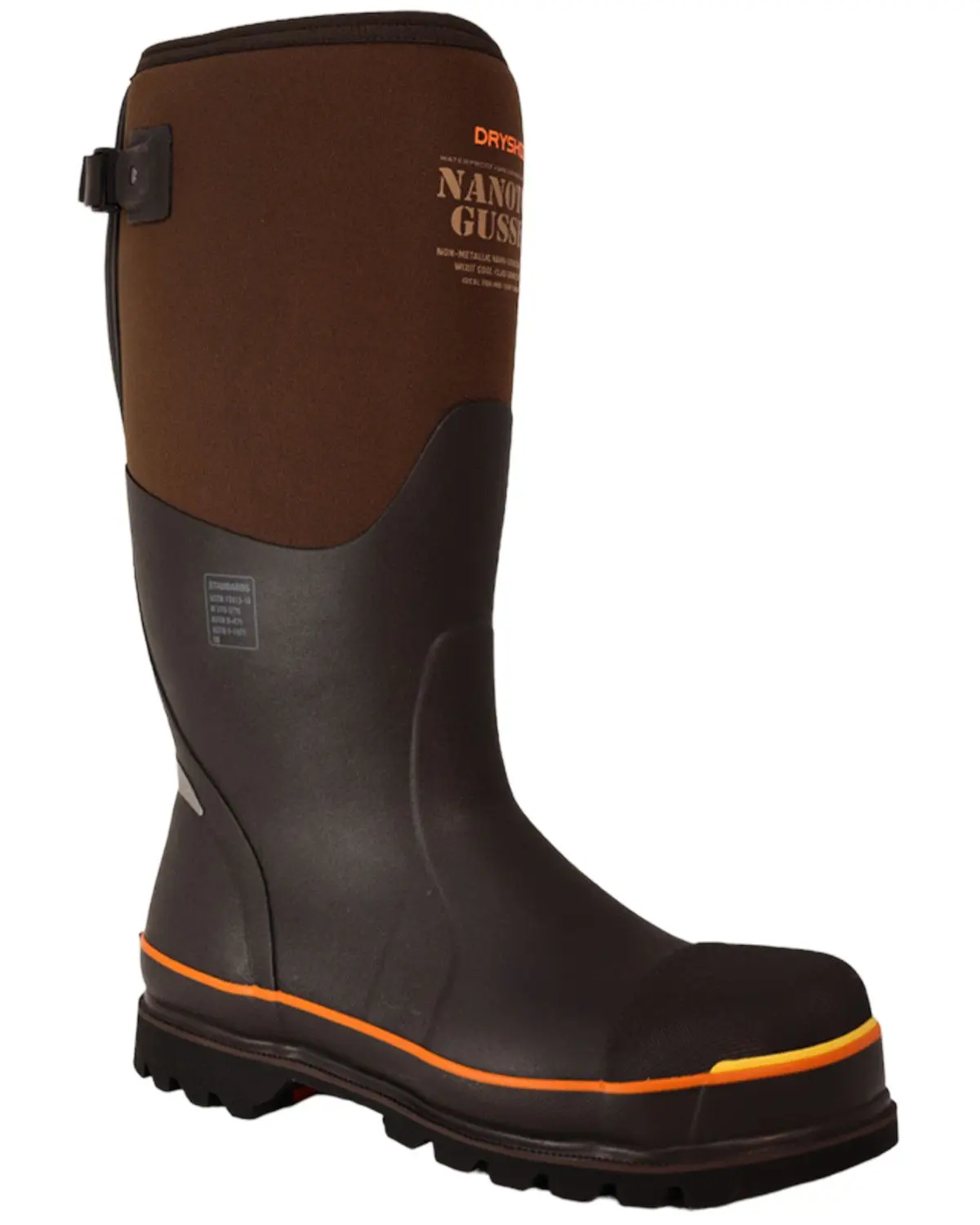 Dryshod Men's Men'S Protective Gusset Waterproof Rubber Boot Nano Toe - Ntg-Uh-Br