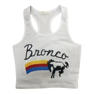 Bronco Women's Cropped Tank Top for Summer - Womenswear, Tube