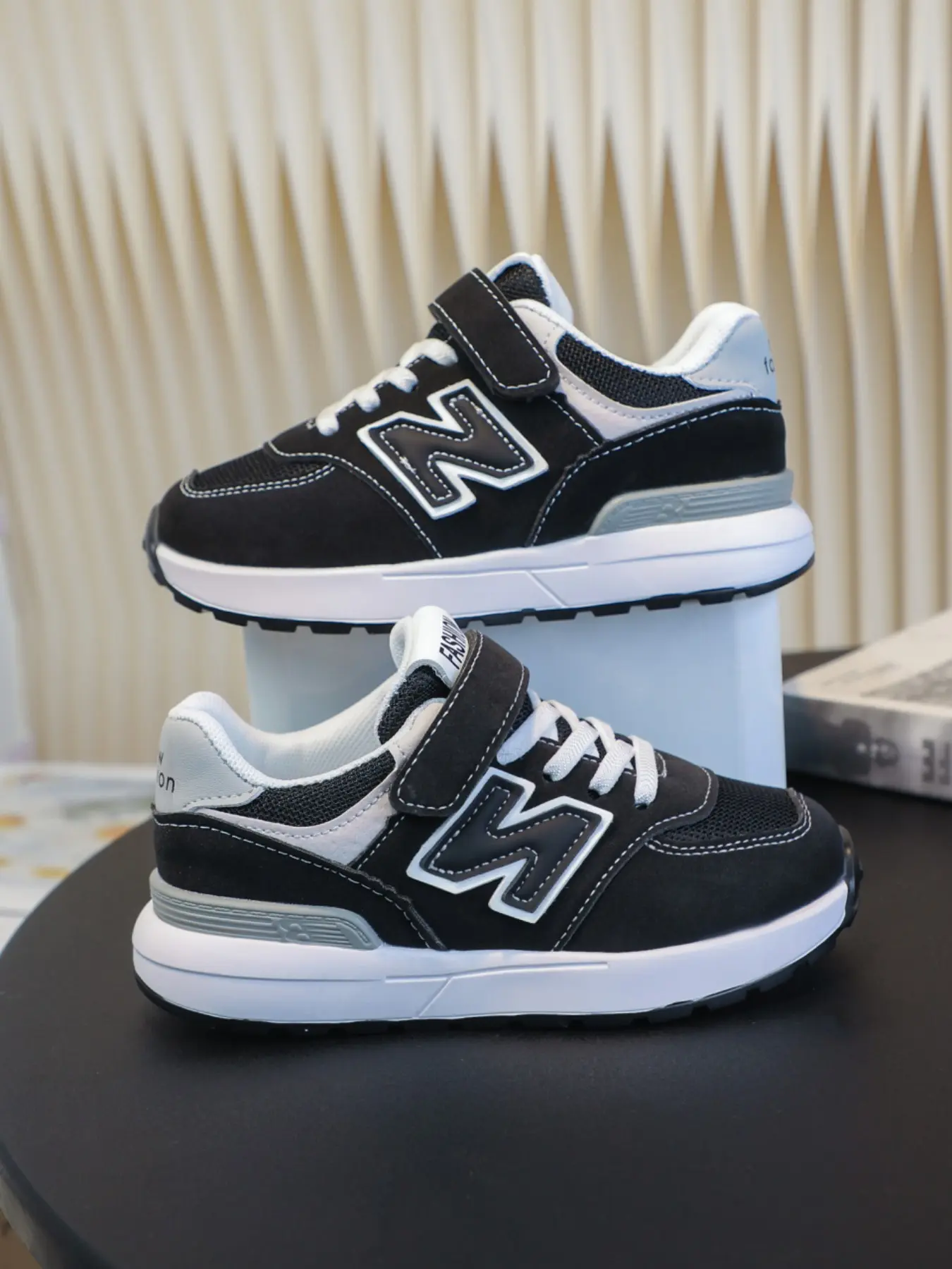 2026 New Trendy Girl Dad Shoes, Breathable Mesh Velcro Closure, Dual Laces Design, Thick Anti-Slip Soft Sole, Casual Sport Trendy Thick Soled Trainers, Low Ankle Trainers, Sneakers