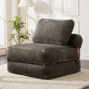 Folding Sofa Bed, Convertible Sofa Bed with High-Density Support Foam, Portable 4 in 1 Fold Out Chair to Floor Lounger, Versatile Floor Couch for Living Room Bedroom Apartment Office