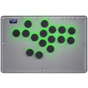 Haute42 Arcade Stick V16 All-Button Arcade Controller 16Keys for PC/Ps3/Ps4//Steam,Fight Stick for Fighting  with Custom RGB & Turbo Functions & Hot Swap - 30th Anniversary Edition