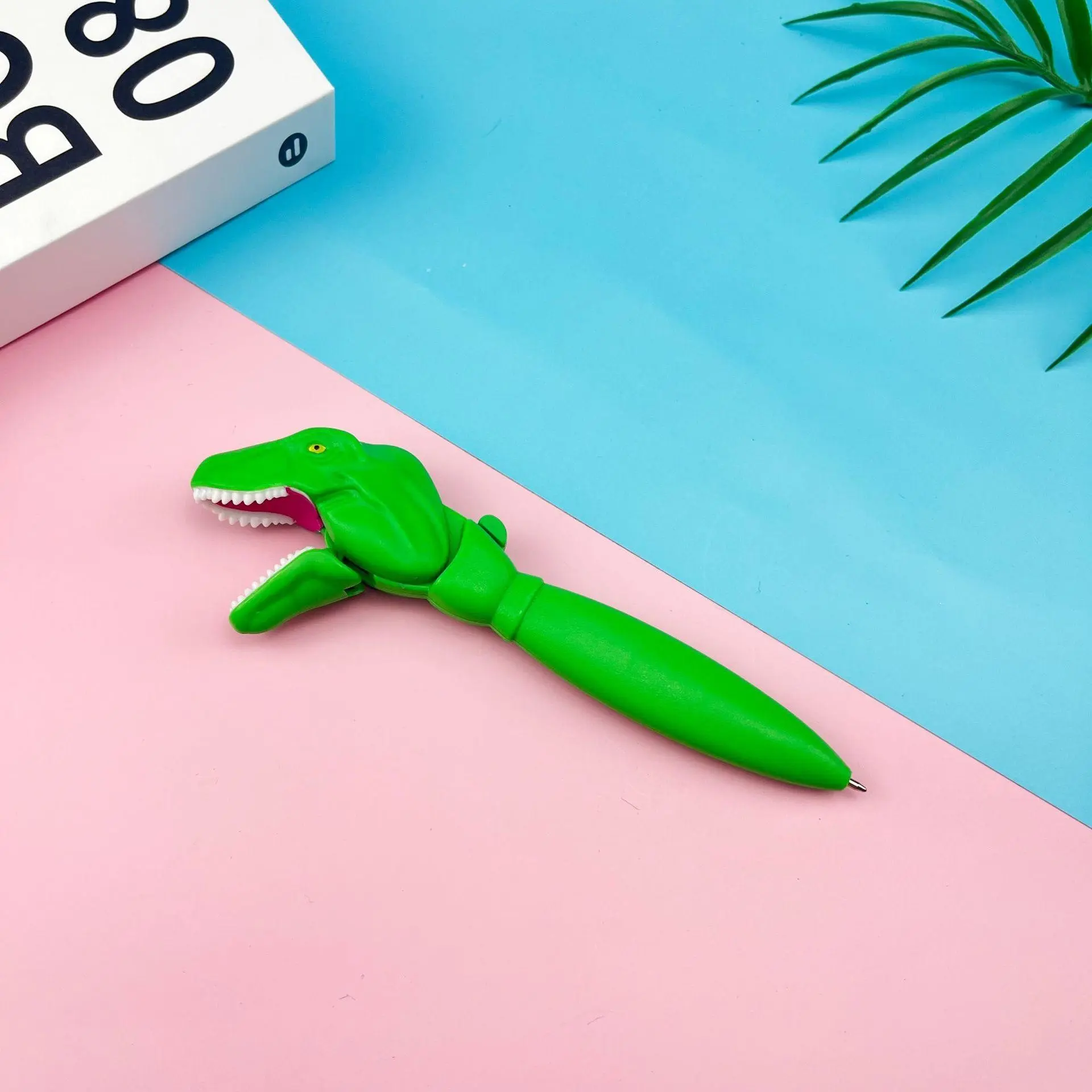 1pc big mouth dinosaur gel pen, interesting office and school stationery, unique gift idea, ballpoint pen dinosaur big mouth pen Tyrannosaurus Rex shape pen, student learning stationery prize, Doodle Pen