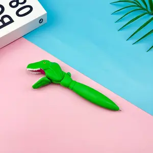 1pc big mouth dinosaur gel pen, interesting office and school stationery, unique gift idea, ballpoint pen dinosaur big mouth pen Tyrannosaurus Rex shape pen, student learning stationery prize, Doodle Pen