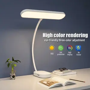 Viral Aesthetic Clip On Light, Room Tour Dorm Essential Portable Cordless Eye-Care Rechargeable LED Reading Lamp, 5 Color 15 Level Dimmable Touch Control, 90H Long Lasting Light for Bedside Desk Office, Housewarming Gift